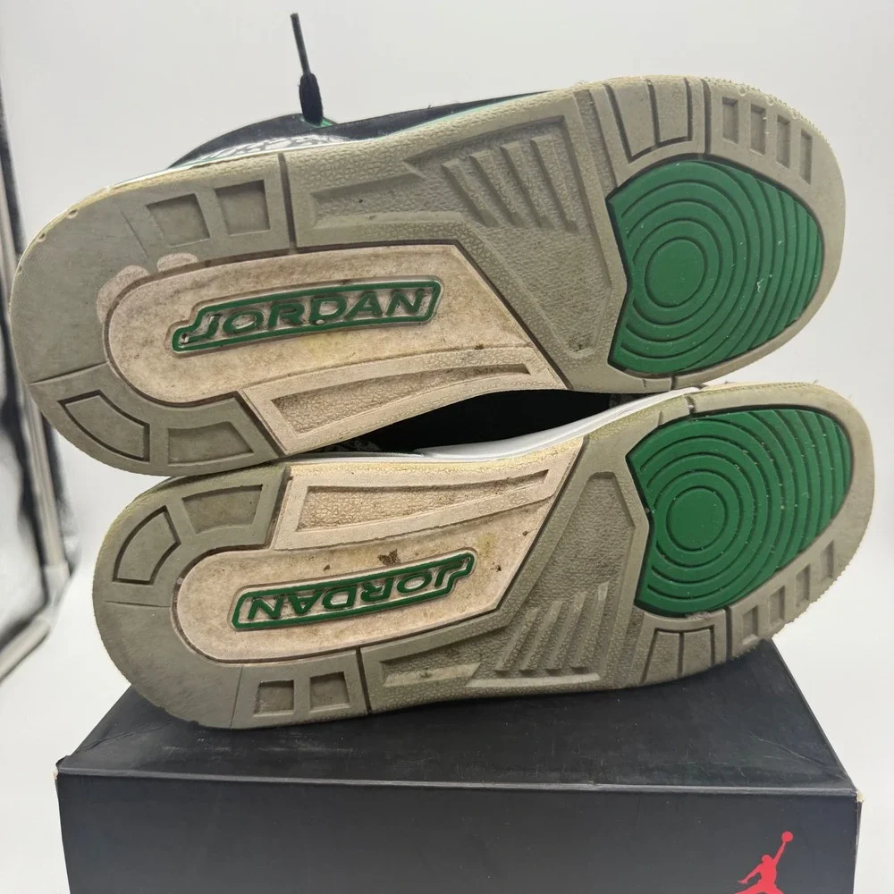 Jordan Air Jordan 3 Retro Kids 7Y Pine Green Black Elephant Print 398614-030